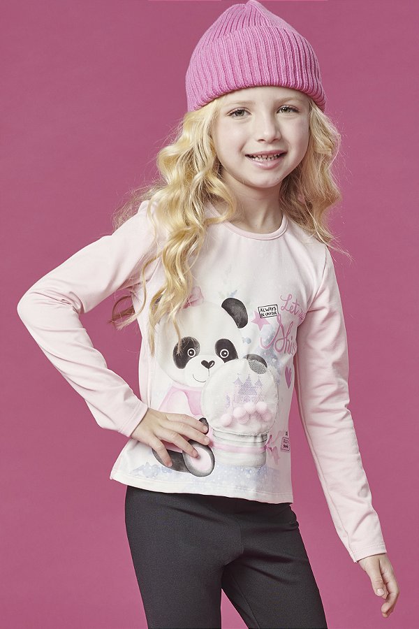 Blusa Let Me Shine em Termoskin Estampada Kukiê