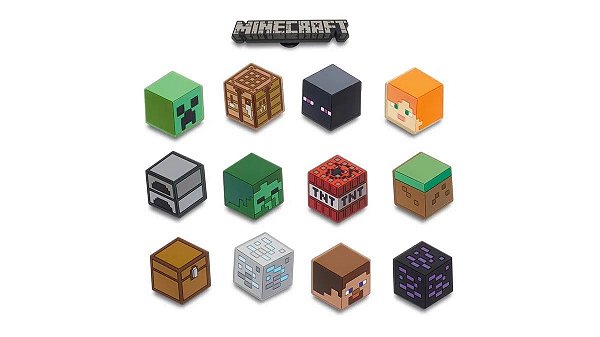 Jibbitz™ Minecraft Pack com 13 Unidades Unico