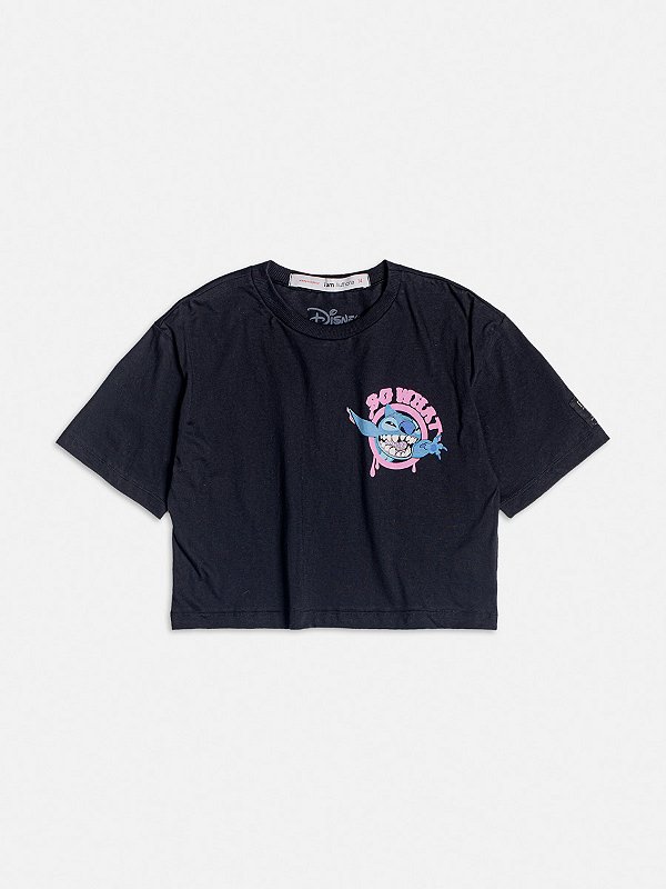 T-Shirt Com Estampa Stitch I Am R4314