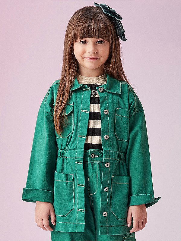 Jaqueta Parka Verde Bandeira Animê N3671