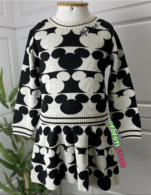 Conjunto de Tricot do Mickey Minnie Mouse Animê N3940
