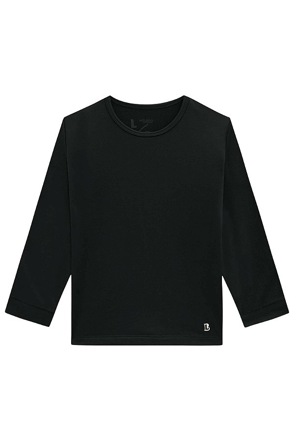 Camiseta em Malha Térmica Segunda Pele Preto 70521 LucBoo