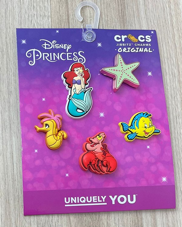 Jibbitz™ Princess Ariel Pack com 5 peças