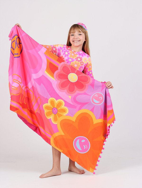 Toalha Siri Kids 1,50x0,75 Happy Flower 40701