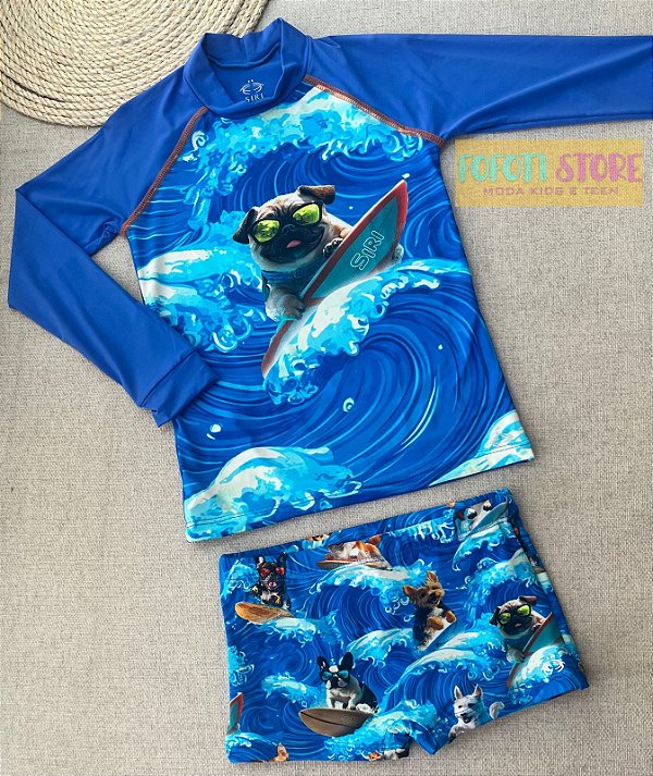 Conjunto Siri Kids Lucca  Est Dog Surf 40501