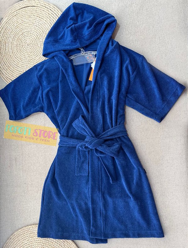 Roupão Siri Kids Junior Azul 40531