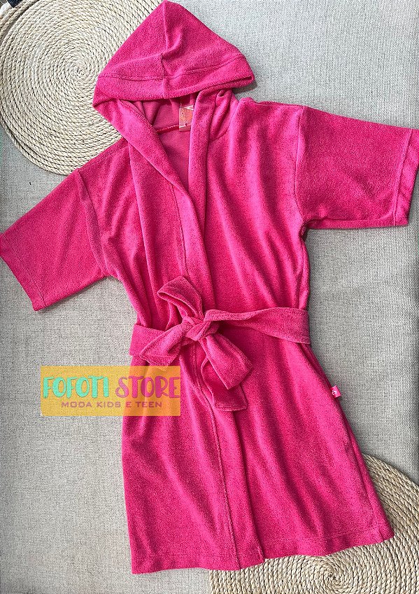 Roupão Com Capuz Siri Kids Julia Rosa 40266
