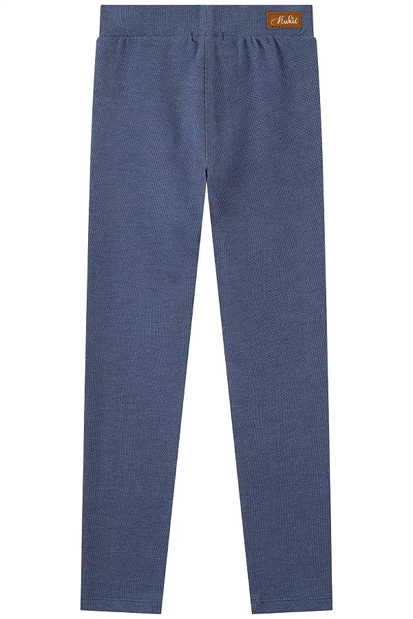 Calça Legging em Malha Denim 89252 Kukiê Infantil Menina