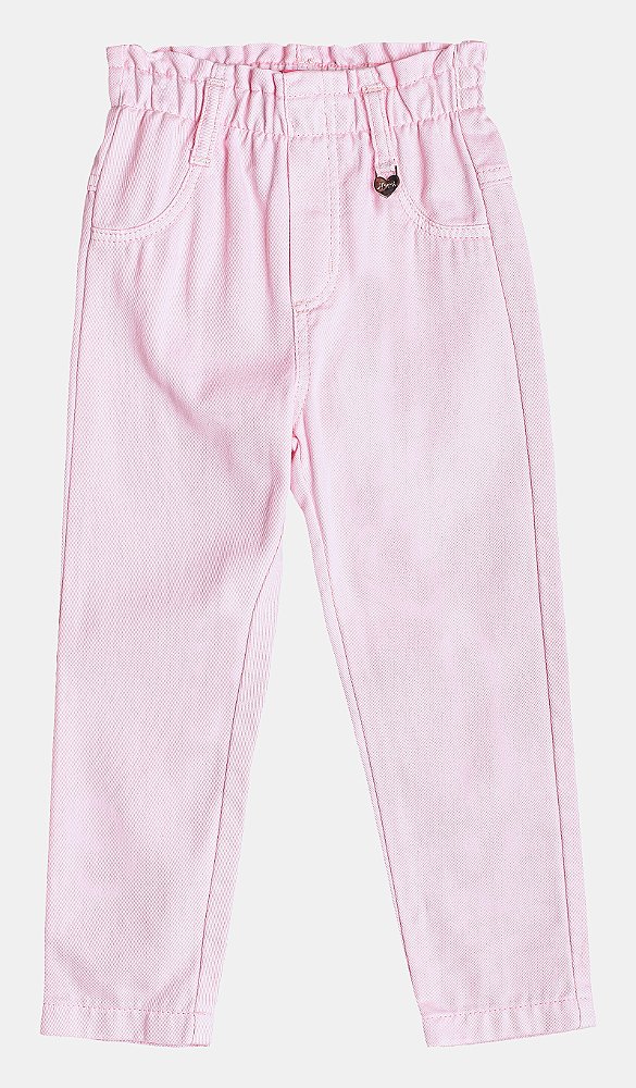 Calda de Sarja e Elástico Com Pingente Rosa Momi J6208