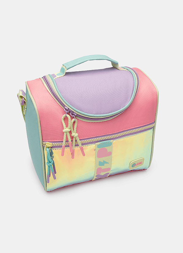 Bolsa Térmica Rosa Color Block Menina Puket