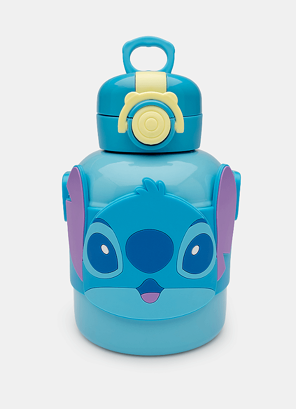 Garrafa Térmica Com Canudo Stitch Puket