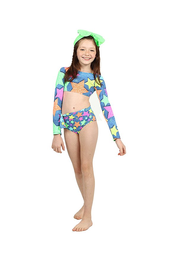 Biquini Cropped ML Thais Star Jeans Siri Kids 39244