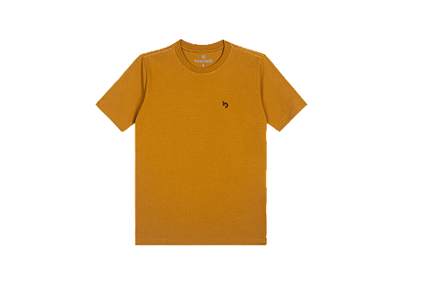 Camiseta Básica Masculina Anis Mostarda Bakulelê 50070