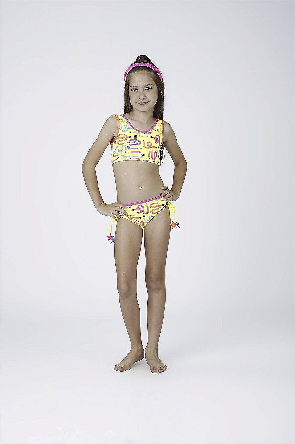 Biquini Cropped Siri Kids Antonela Est Lápis 43276