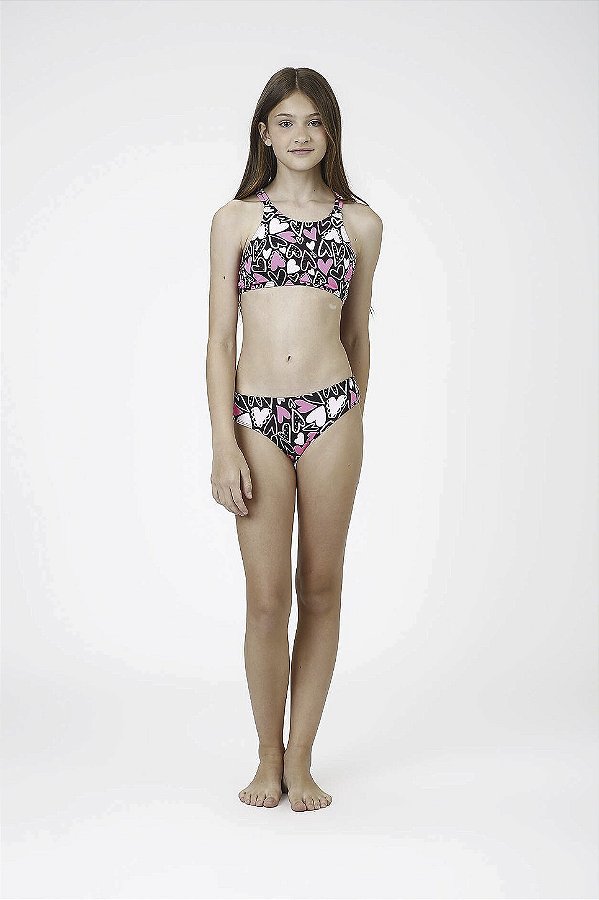 Biquini Cropped Siri Kids Silvana Est Heart 43381