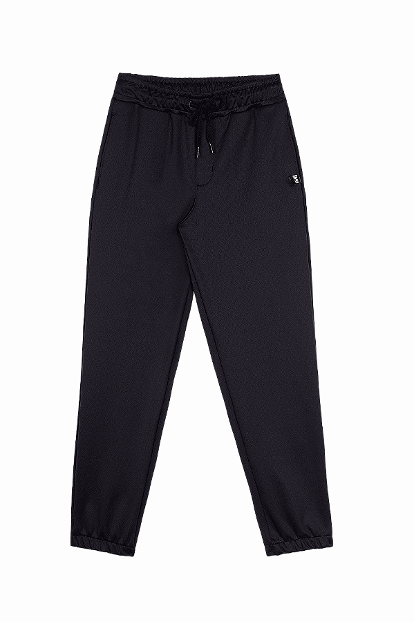 Calça Jogger Helanca Felpada Preta Bakulelê 4944