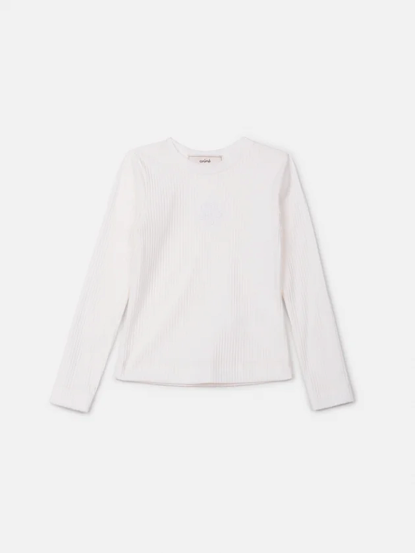 Blusa Canelada Manga Longa N4662