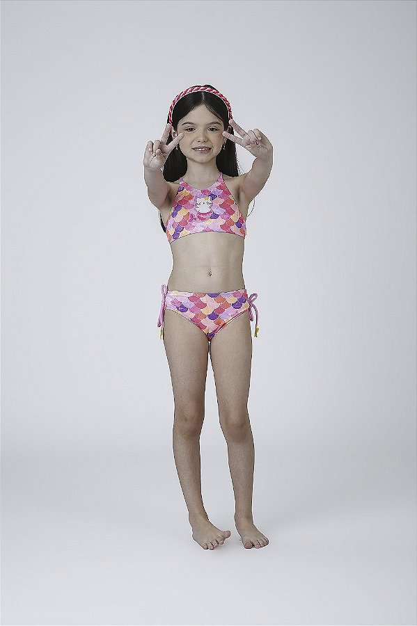 Biquini Cropped Siri Kids Tamy Aplic Est Catfish 43032