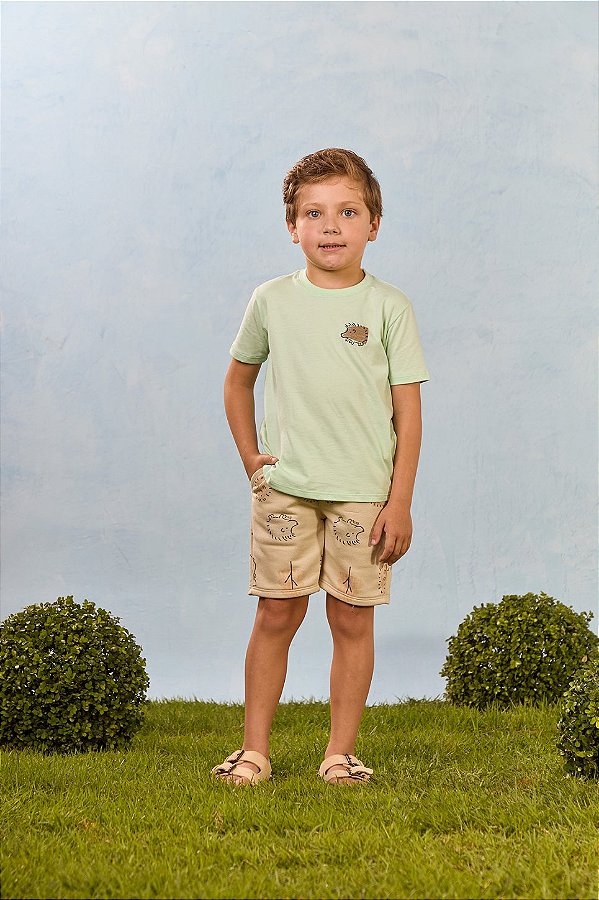Conjunto Menino Bakulelê Verde Animais 52160