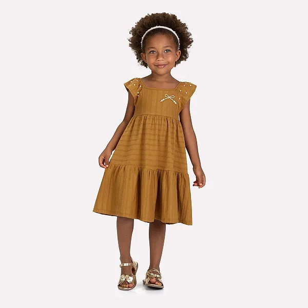 Vestido Infantil Menina com Pérolas Milon 2001753-800036