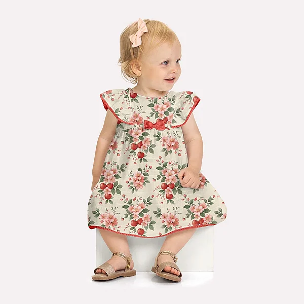 Conjunto Bebê Menina Flores Milon 2001837-8550