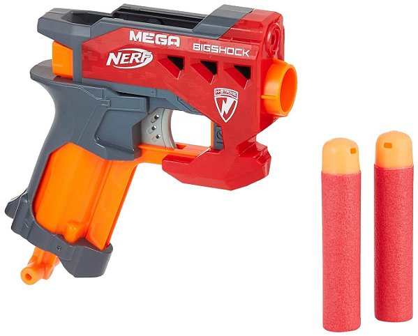 Lança Dardo Nerf Mega Big Shock Nerf Vermelho