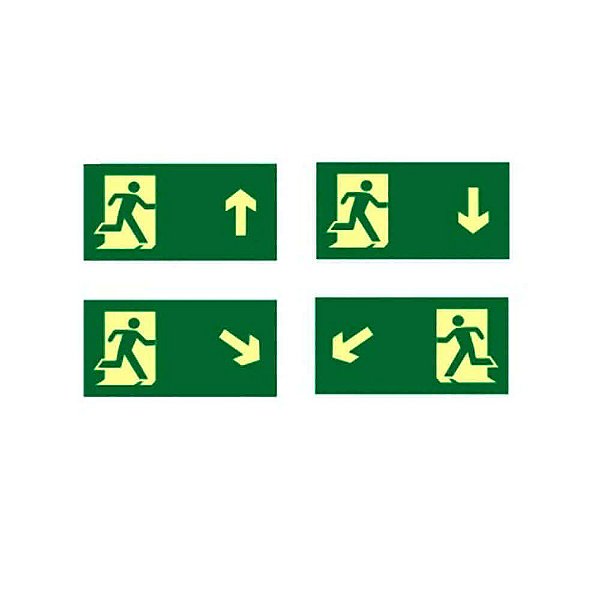 Placas de Sinalização de Rota de Fuga