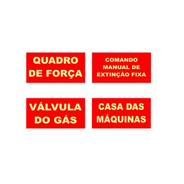 Placas de Sinalização de Equipamento