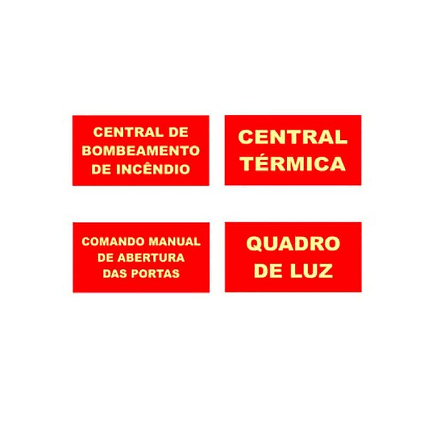 Placas de Sinalização de Equipamento