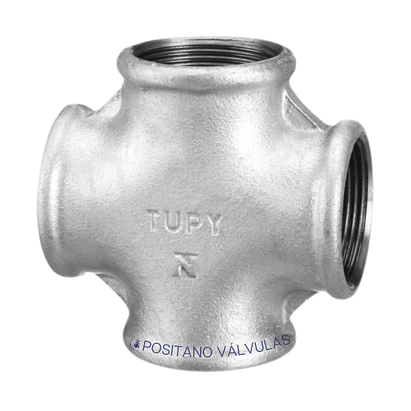 Cruzeta Galvanizada Rosca BSP - Ref 180 – Tupy