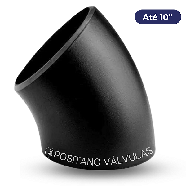 Curva 45º Raio Longo Aço Carbono Sch 40