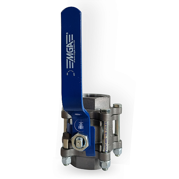 Válvula de Esfera Tripartida S1000 A/C 1/4" BSP  Passagem Plena - MGA