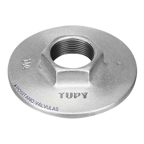 Flange com Sextavado Galvanizado TUPY-321 BSP 4"
