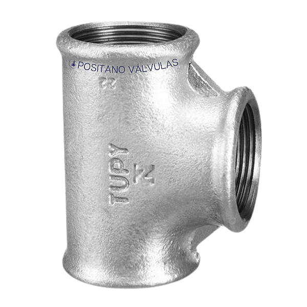Te 90° Galvanizado  TUPY-130 BSP 2.1/2"