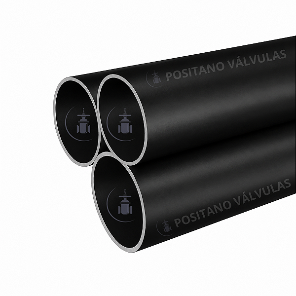 Tubo Aço Carbono Preto Schedule 40 Ponta Lisa P/ Solda - NBR 5590