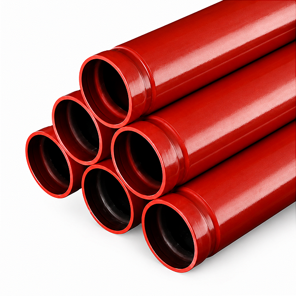 Tubo Aço Carbono Vermelho Schedule 10 Ranhurado (Grooved) - NBR 5590