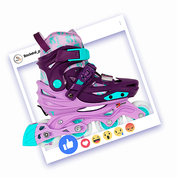Patins Traxart Infantil X-light Lilas Roda Led Ajustável