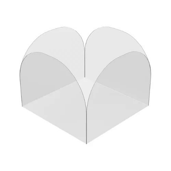 1.000 Forminhas 4 Pétalas De Acetato Transparente Para Doces