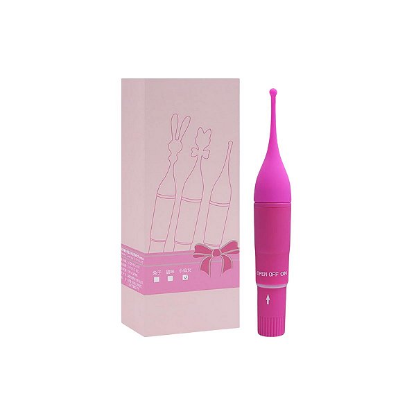 Vibrador Estimulador Com A Ponta Arredondada Em Silicone