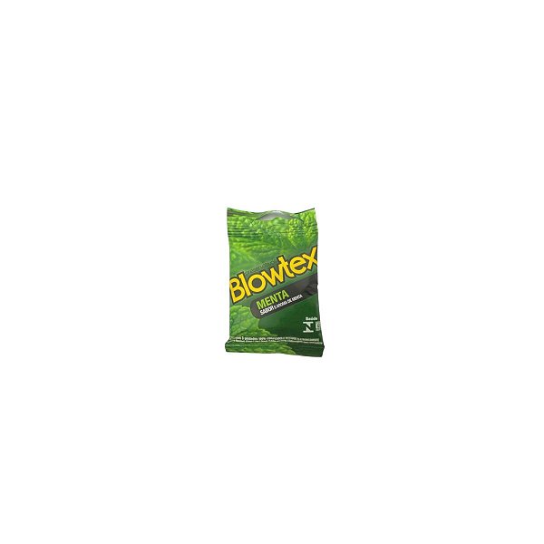 Preservativo Lubrificado 3UN Sabor e Aroma Menta Blowtex