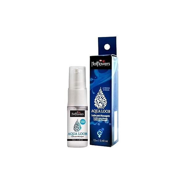Aqua Loob Lubrificante Silicone Resistente Água Hot Flowers