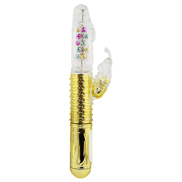 Vibrador Rotativo Vai E Vem 36 Nivel Rotação Recarregável