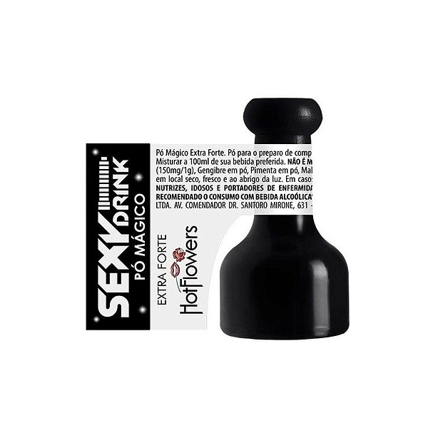 Pó Mágico Energético Sexual Efervescente Forte  Hot Flowers
