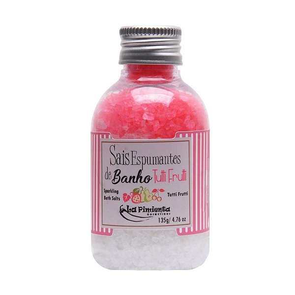 Sais De Banho Espumante Sensual Sabor De Morango La Pimenta