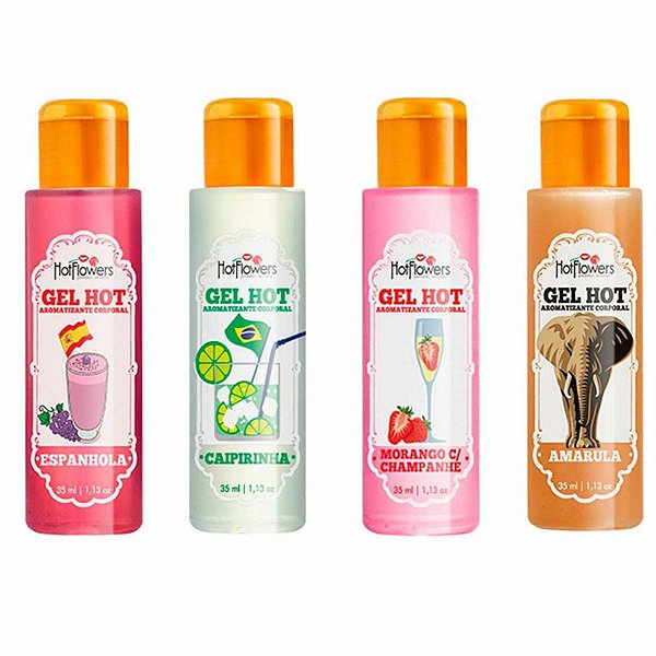Gel Hot Aromatizante Para  Sexo Oral 35 Ml Hot Flowers
