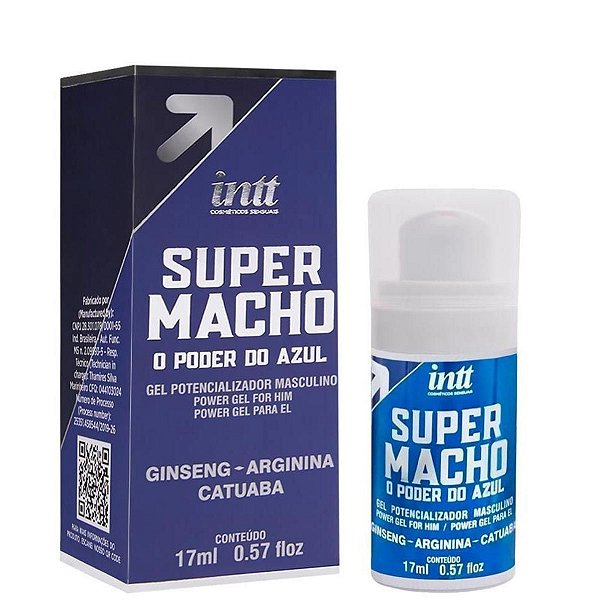 Super Macho O Poder Do Azul Gel Potencializador Masculino