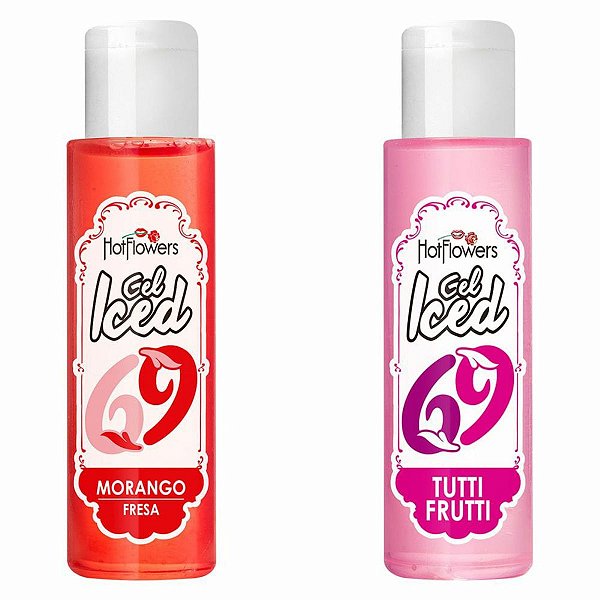 Gel Comestível Aromatizado Iced De Sabores 35Ml Hot Flowers