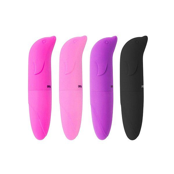 Vibrador Golfinho Ponto G Aveludado Pequeno e Discreto