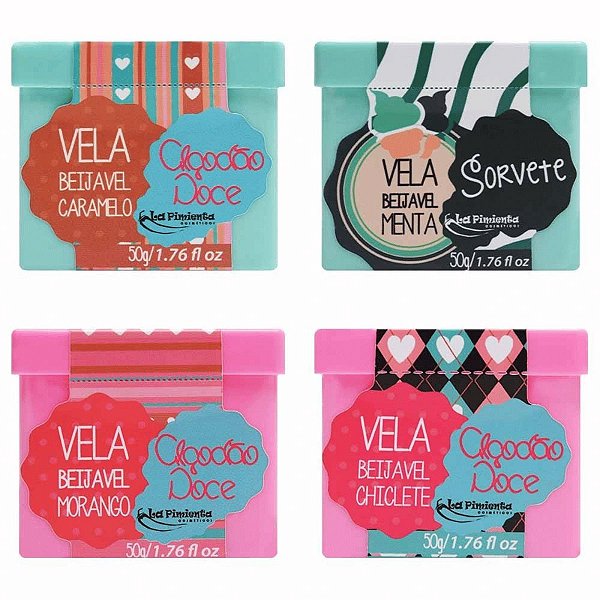 Vela Para Massagem Sensual Beijável Sabores 50g La Pimienta