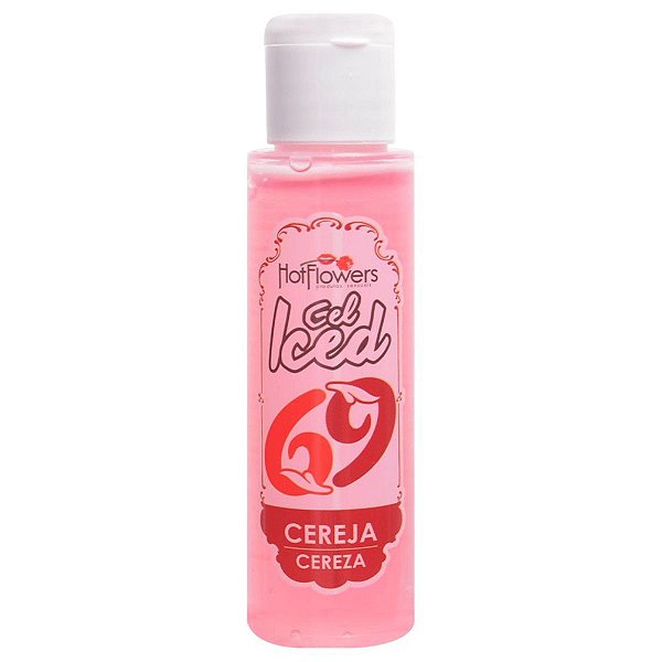 Gel Iced Aromatizante Sabor De Cereja 35 Ml Hot Flowers